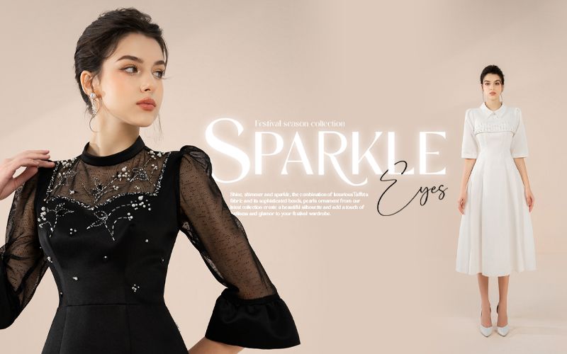 <h2><span style=\"background-color:transparent;color:hsl(0, 75%, 60%);\"><strong>SPARKLE EYES - BẢN GIAO HƯỞNG THỜI TRANG ĐẶC SẮC MÙA LỄ HỘI&nbsp;</strong></span></h2>