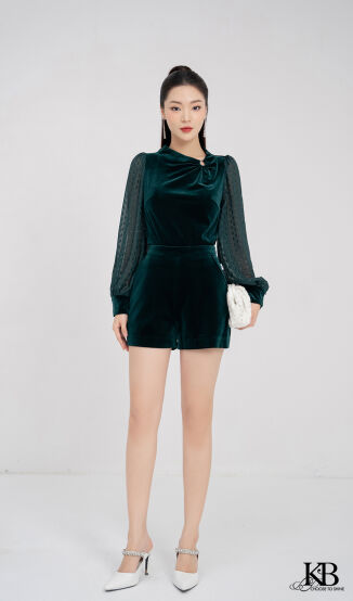 Croptop cổ lệch
