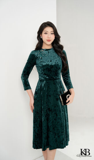 Maxi cổ leo giả croptop