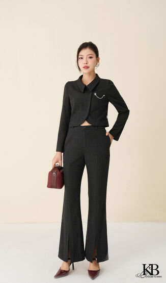 Quần QD888 đi bộ với croptop CD119