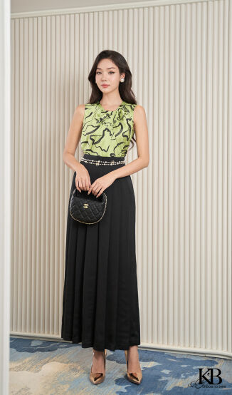 Quần cạp liền xếp ly