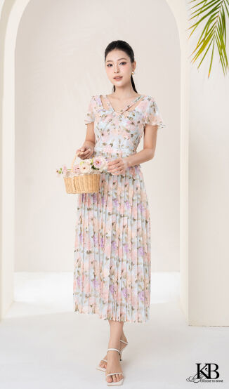 Maxi xếp ly dưới