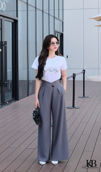 Quần cạp cao v cúc trước