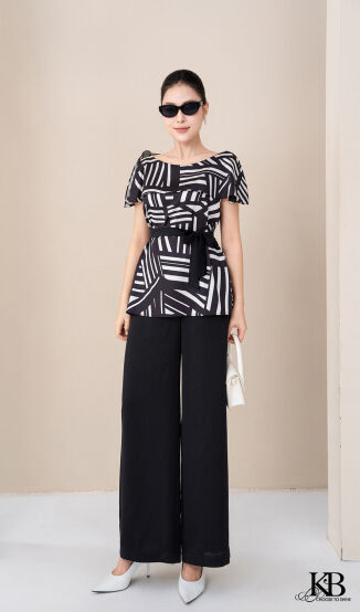 Sơ mi cổ thuyền xẻ tay