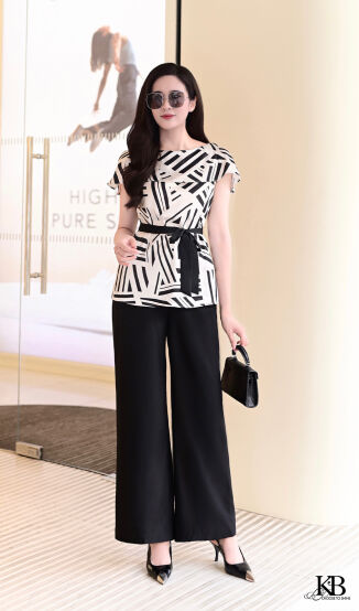 Sơ mi cổ thuyền xẻ tay
