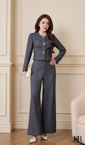 Vest VD235 đi bộ với quần QD949