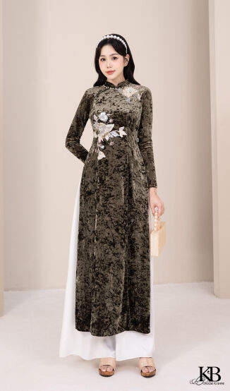 Áo dài đính kim sa