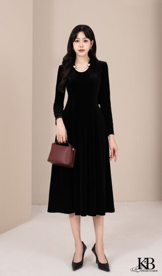 Maxi cổ trang trí dây xích