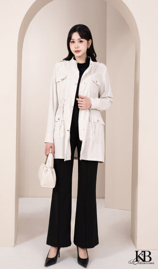 Mangto cổ dựng túi hộp