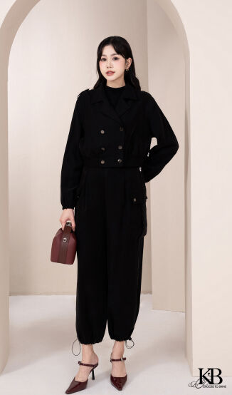 Sơ mi cổ bẻ chun gấu