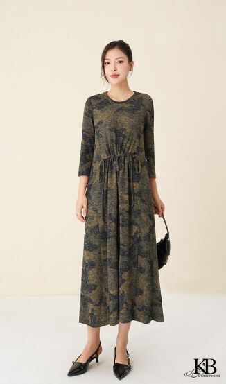 Maxi can cổ dây rút trước dáng xuông