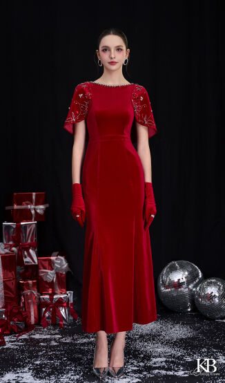 Maxi cổ thuyền giả áo khỉ dáng đuôi cá