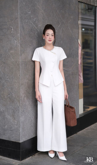 Quần QD963 đi bộ với sơ mi SC1154