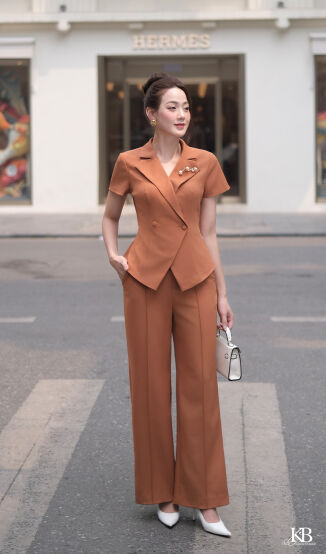 Quần QD849 đi bộ với sơ mi SC1165