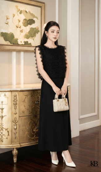 Maxi ren cổ tròn