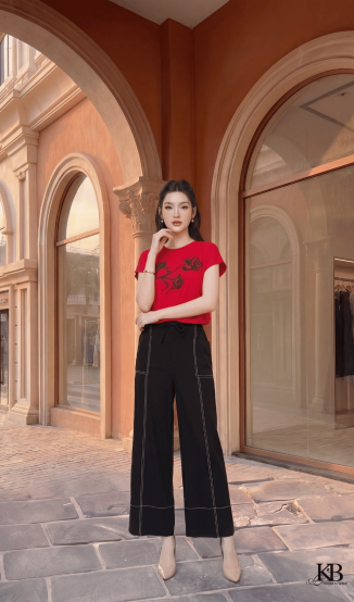 Quần cạp chun dây rút túi ốp 2 bên