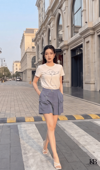 Quần soóc túi hộp 2 bên
